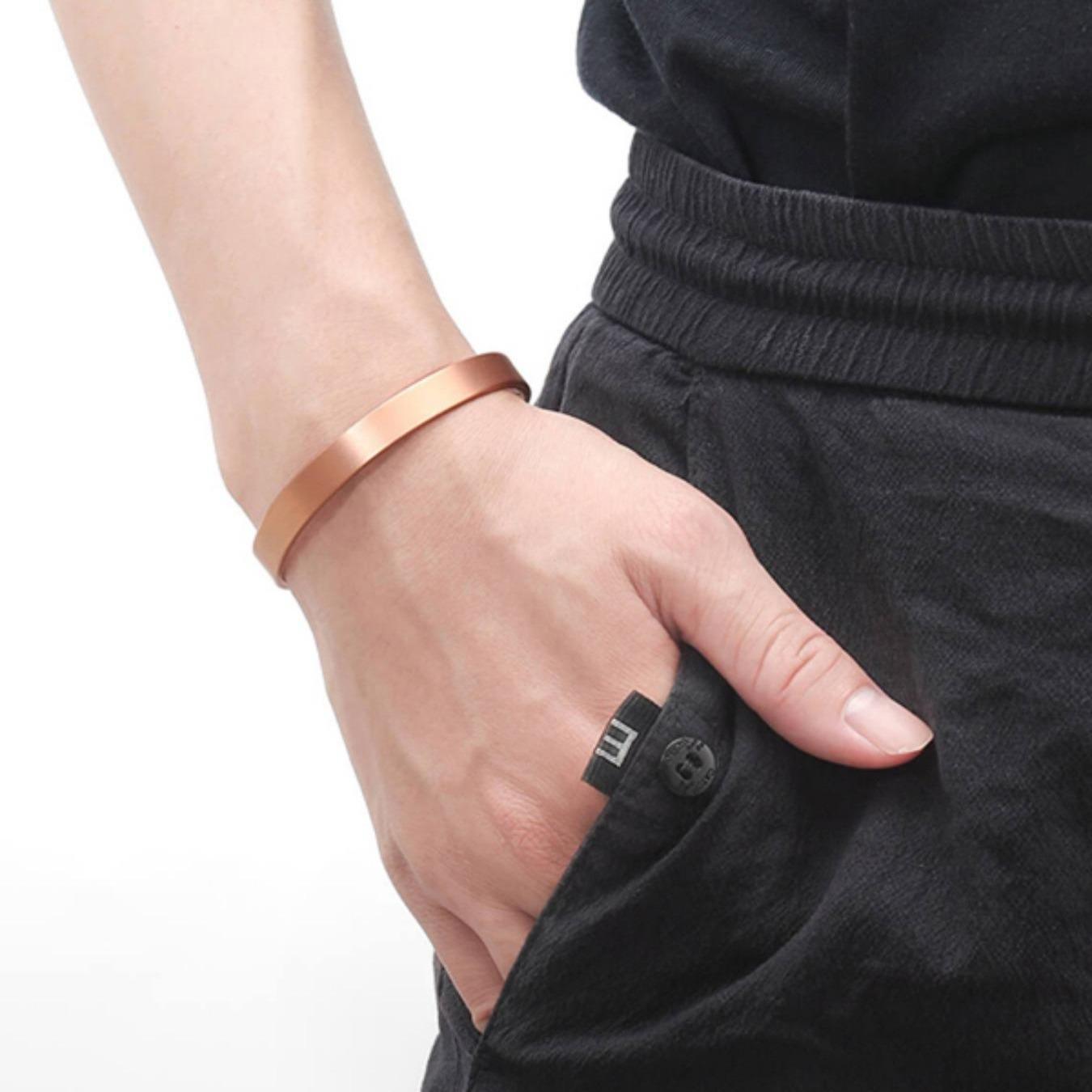 Minimal Copper Magnetic Cuff view 3