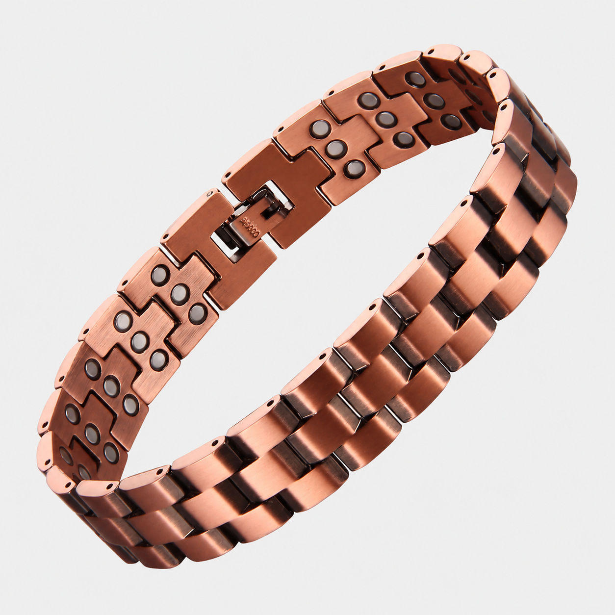 Square Link Pure Copper Bracelet view 3