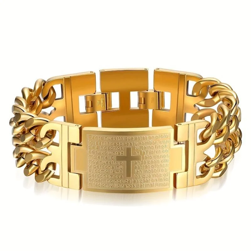 Chain Cross Prayer Bracelet