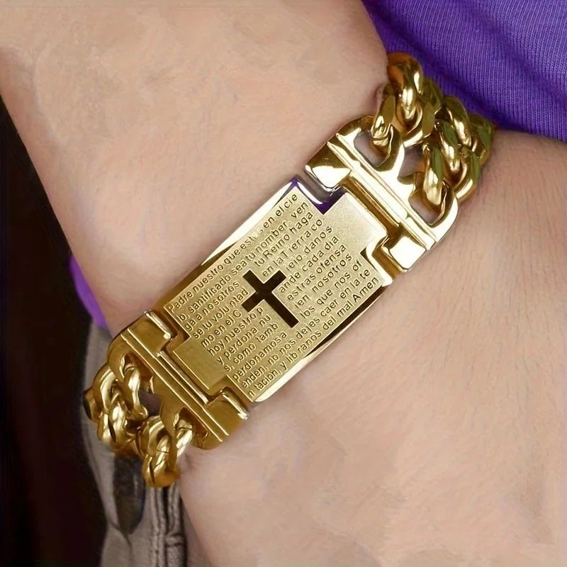 Chain Cross Prayer Bracelet