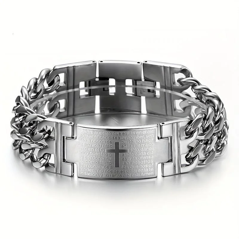 Chain Cross Prayer Bracelet view 3