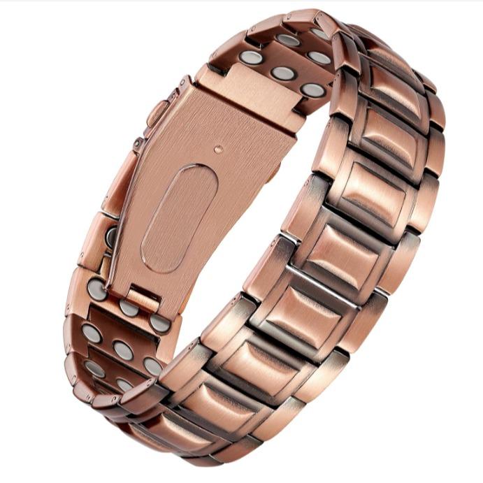 Fold-Over Clasp Pure Copper Bracelet