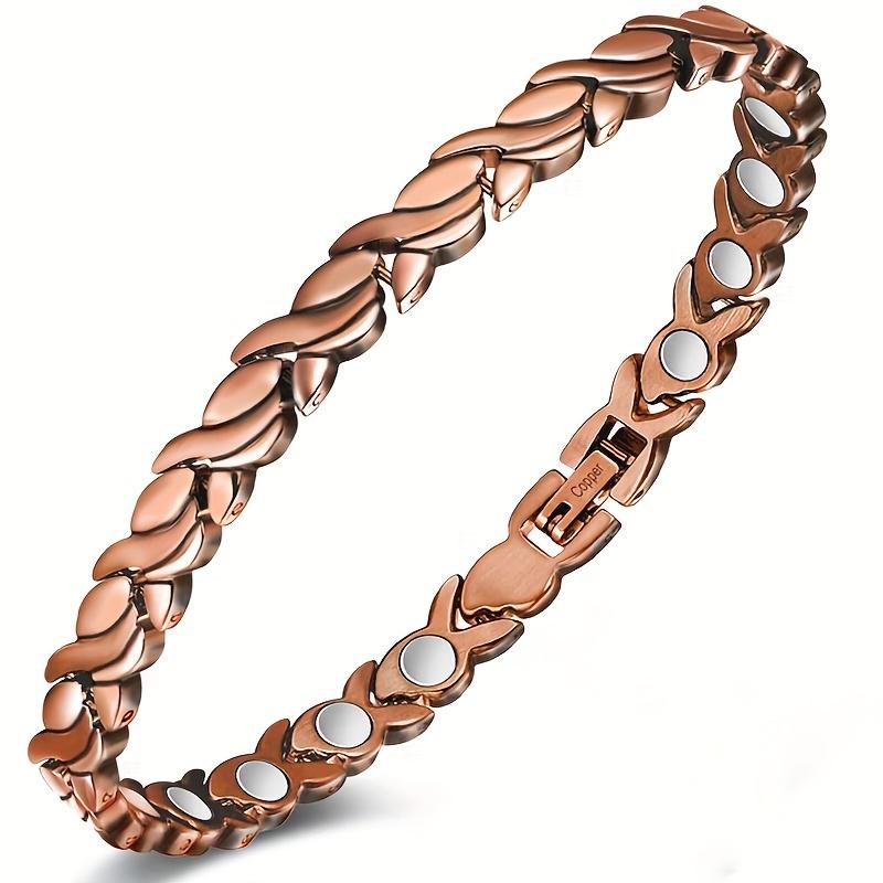 Leaf Link Pure Copper Bracelet