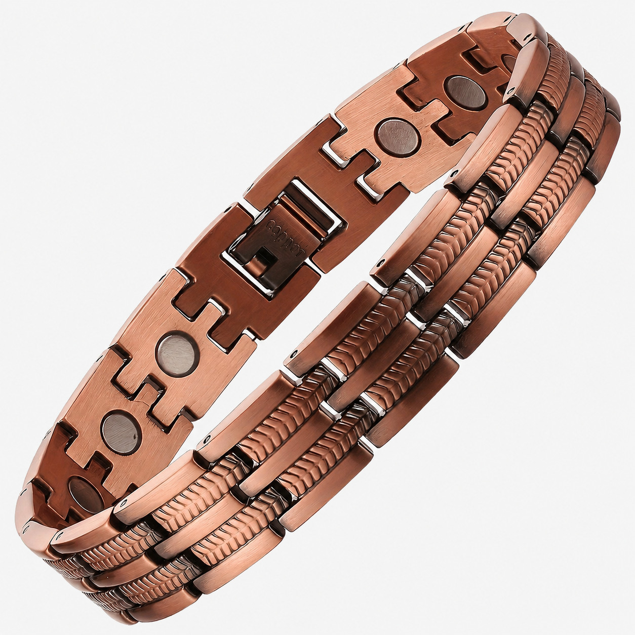 Simple Link Copper Magnetic Bracelet