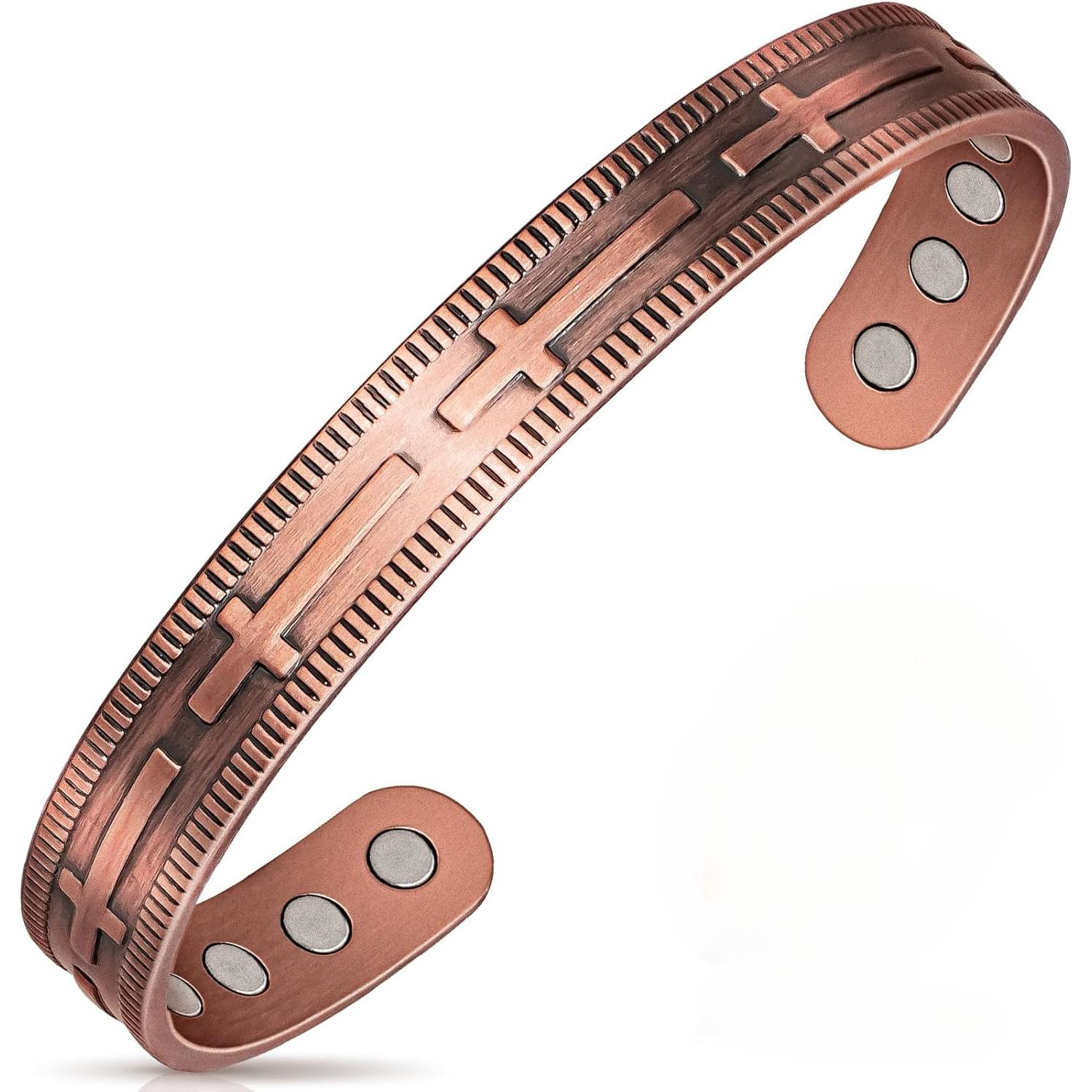 Minimal Copper Magnetic Cuff view 3